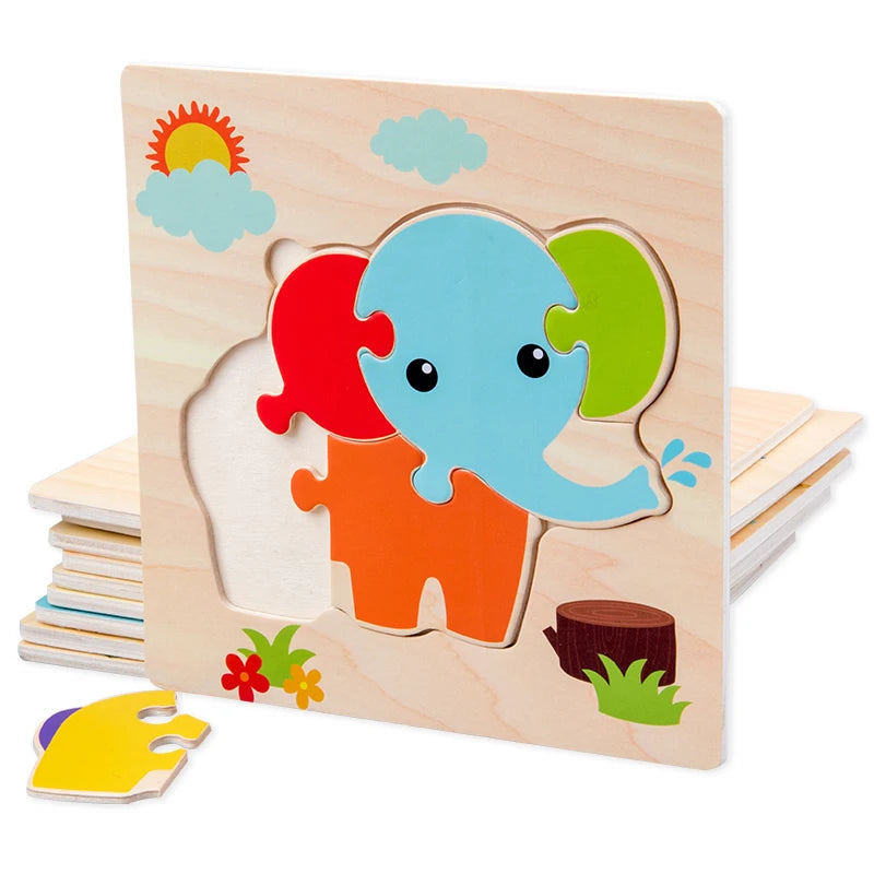 3D Wooden Animal Puzzle