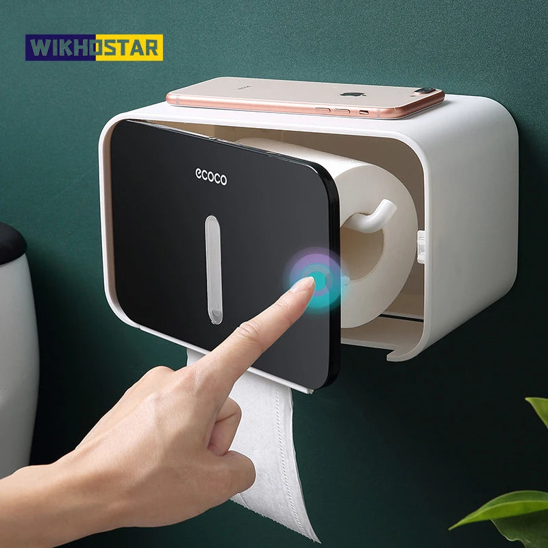 Wall-Mounted Tissue Box Dispenser