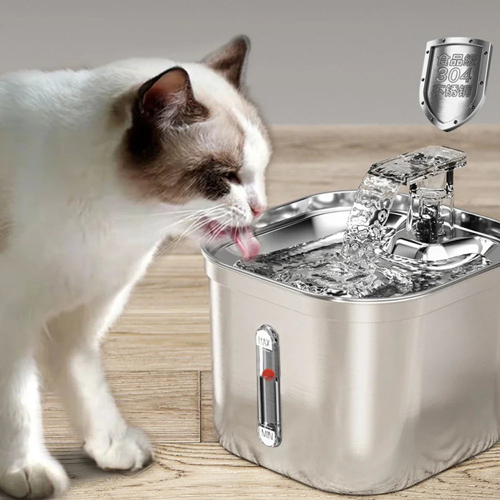 Smart Stainless Cat Water Fountain