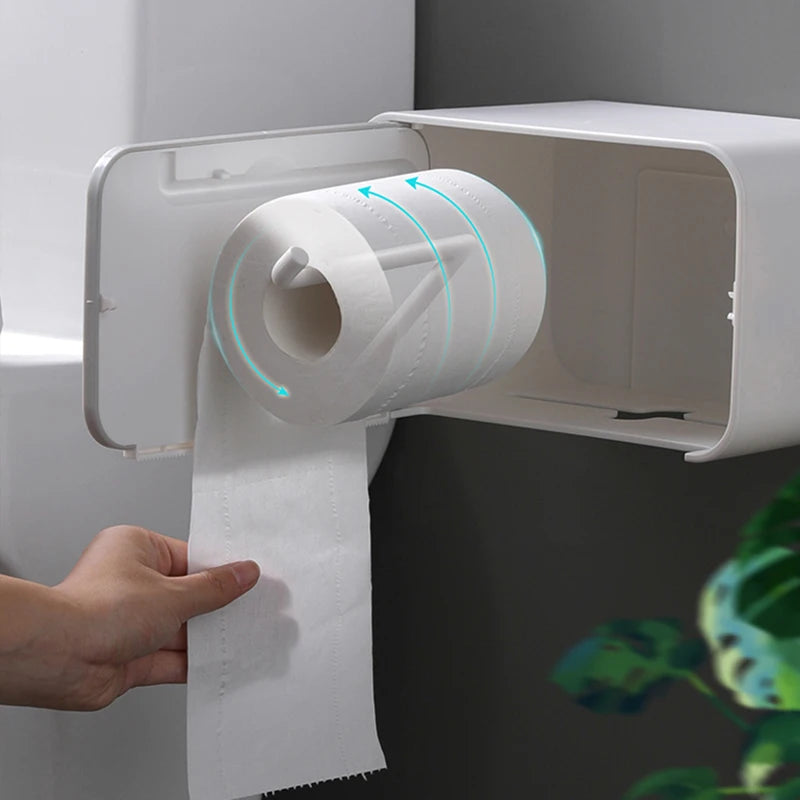 Wall-Mounted Tissue Box Dispenser