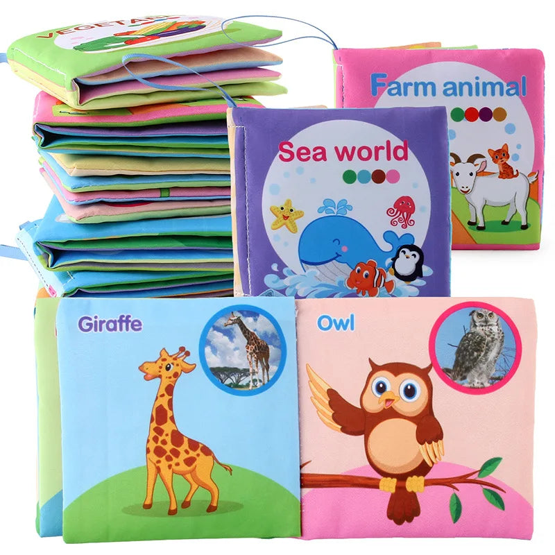 Montessori Soft Baby Cloth Book