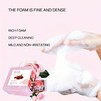  Handmade Essential Oil Soap Set featuring Rose soap, hydrates skin with a fresh rose scent, 100g.