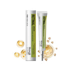 Retinal Cream – Anti-Aging Moisturizer for Smooth, Radiant Skin packaging and applicator with golden beads