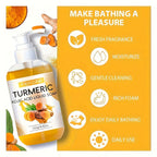 Turmeric Soap - Kojic Acid Liquid Soap with fresh fragrance, moisturizing, gentle cleaning, and rich foam for daily use.