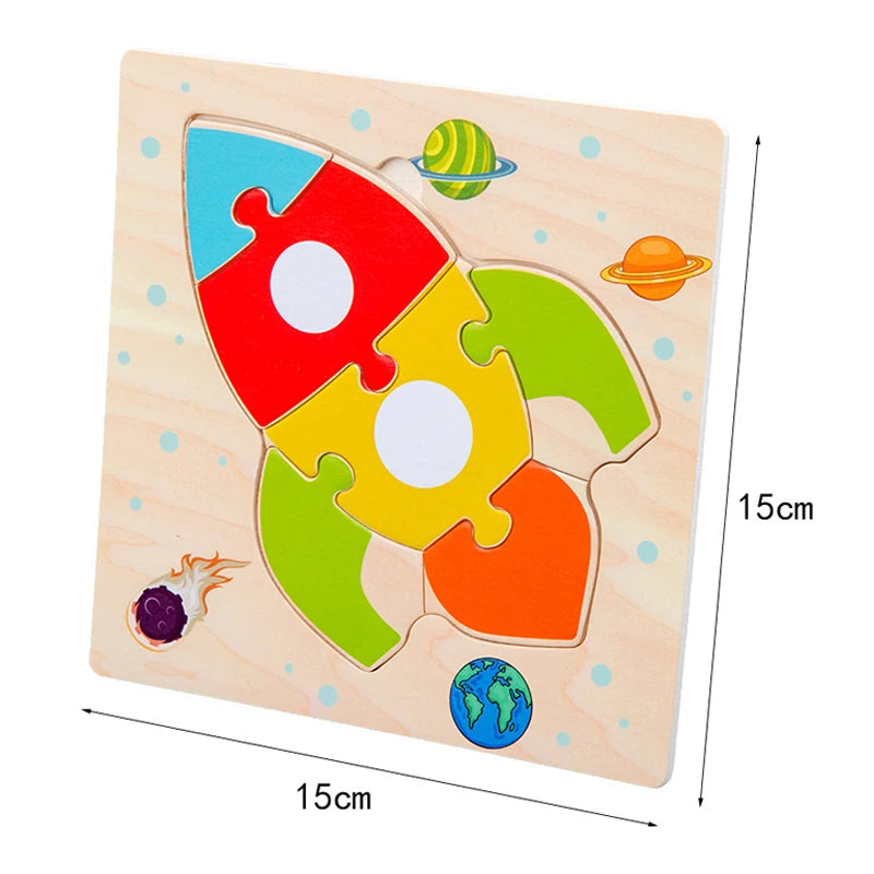 3D Wooden Animal Puzzle