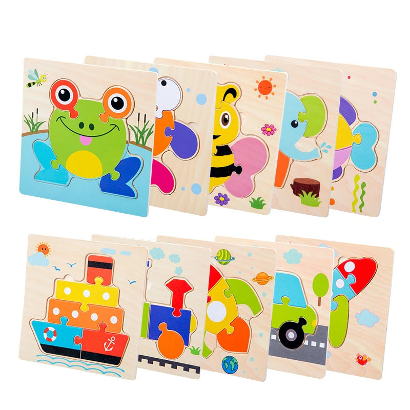 3D Wooden Animal Puzzle