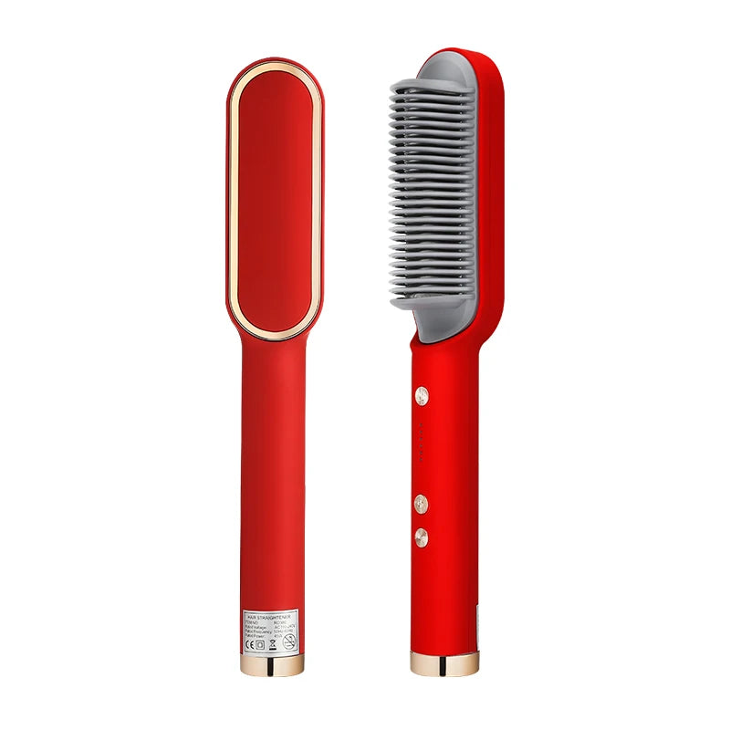Electric Hair Brush Straightener