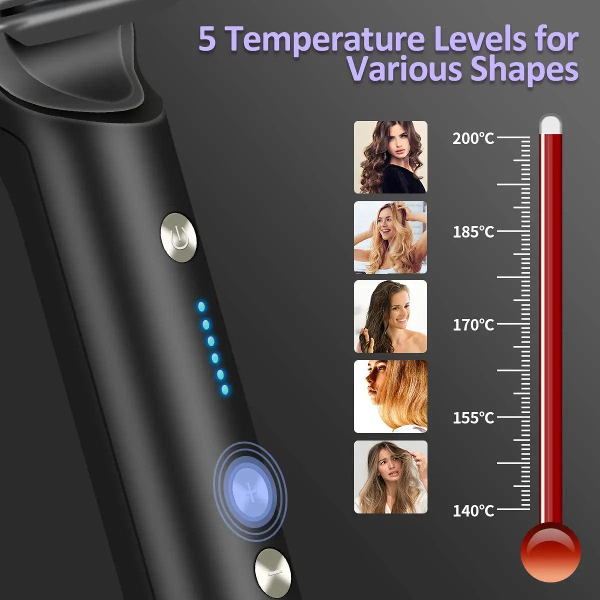 Electric Hair Brush Straightener