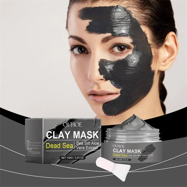 Dead Sea Mud Face Mask Deep Cleaning Pores Remove Blackheads Oil Control Moisturizing Brighten Smooth Skin Care Beauty Products.