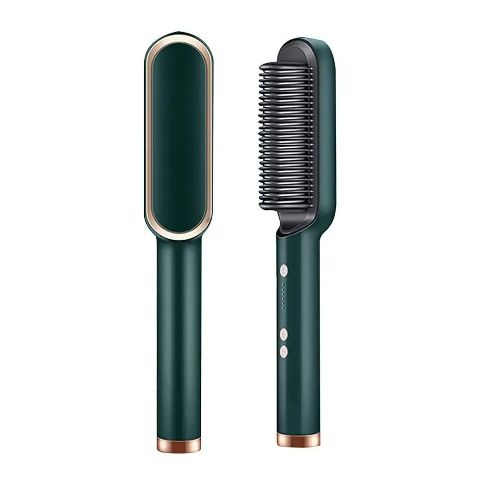 Electric Hair Brush Straightener