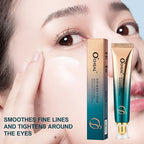 O’CHEAL Eye Moisturizing Cream for dark circles and puffiness, featuring application on under-eye skin.