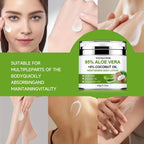 Aloe Vera Moisturizer. visuals and demonstration on where to apply Aloe Vera Moisturizer