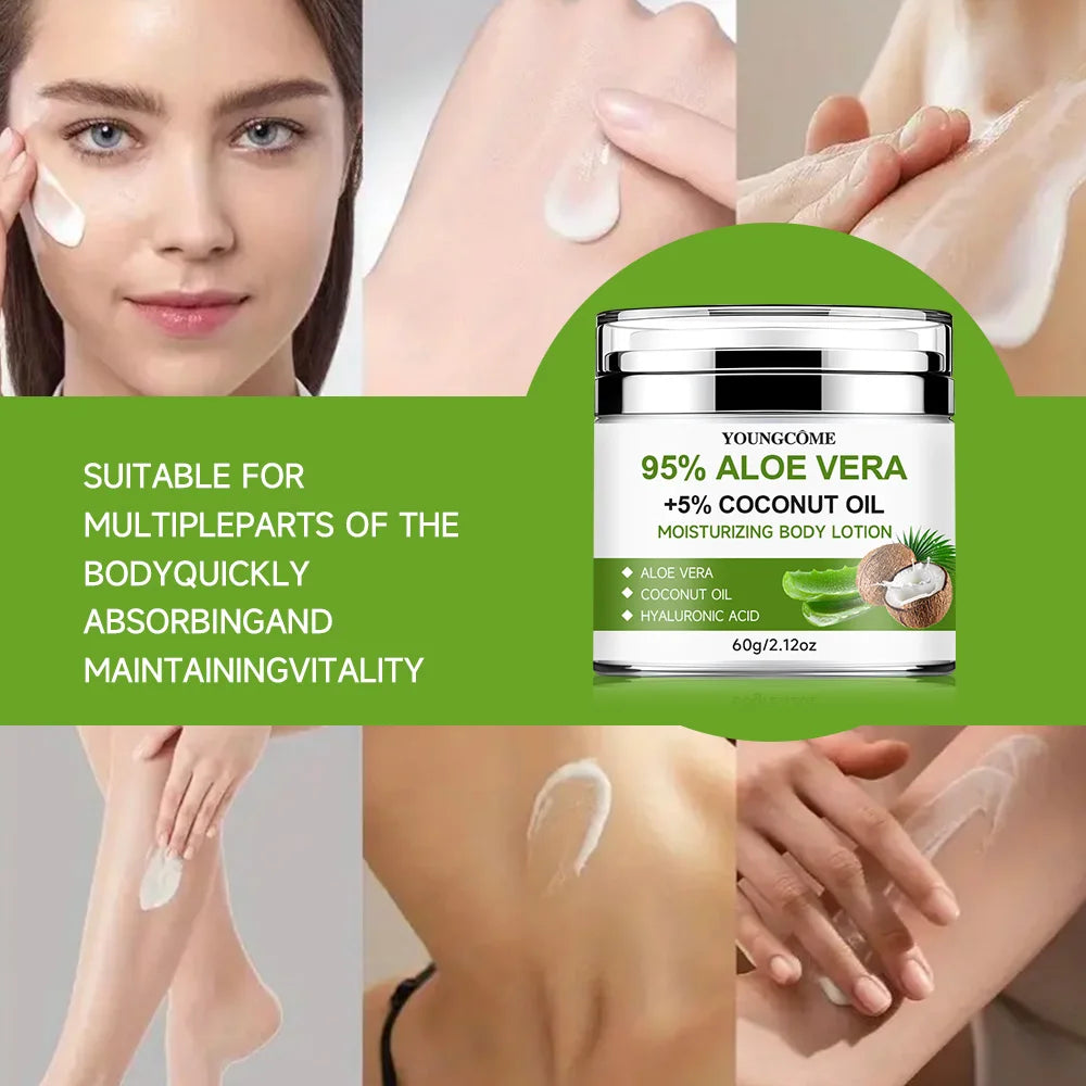 Aloe Vera Moisturizer. visuals and demonstration on where to apply Aloe Vera Moisturizer