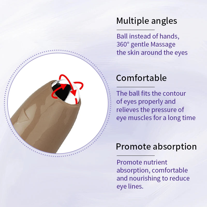 O’CHEAL Anti Wrinkle Eye Cream with roller massage head design for reducing fine lines around the eyes.