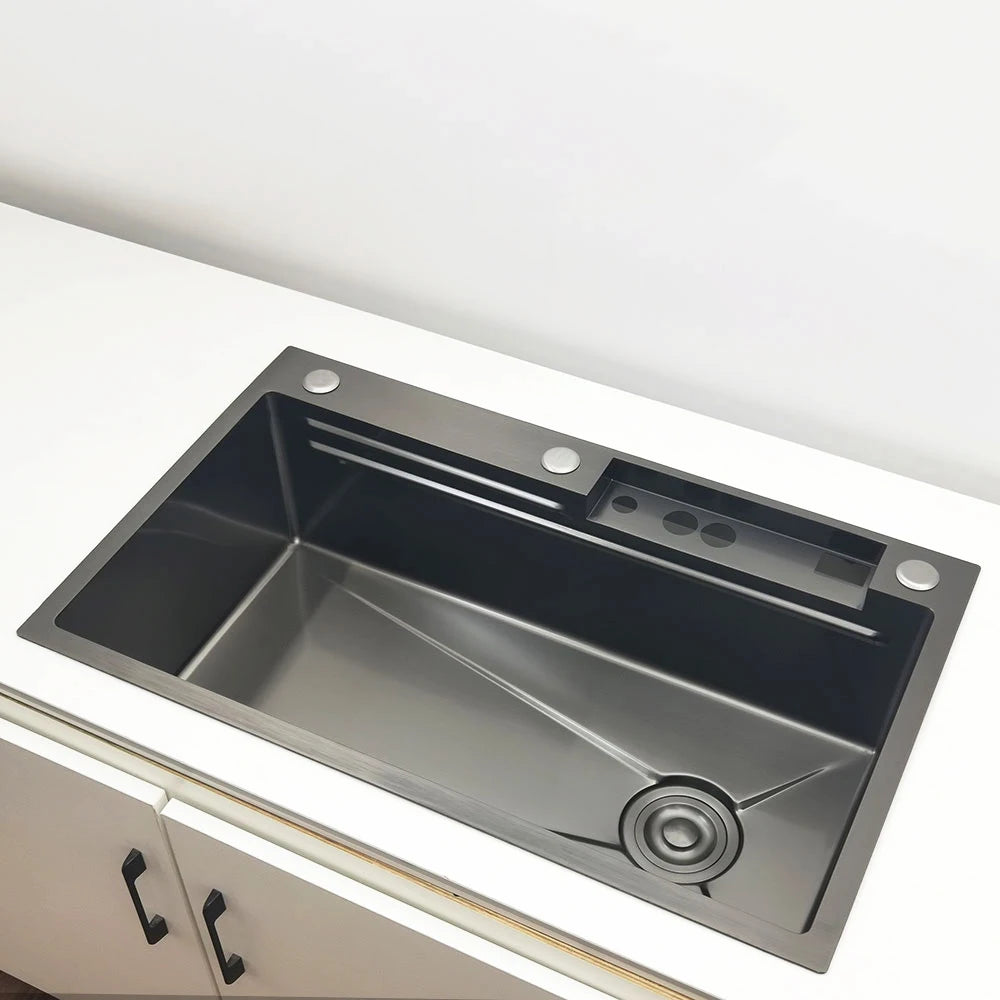 Elegant Waterfall Kitchen Sink