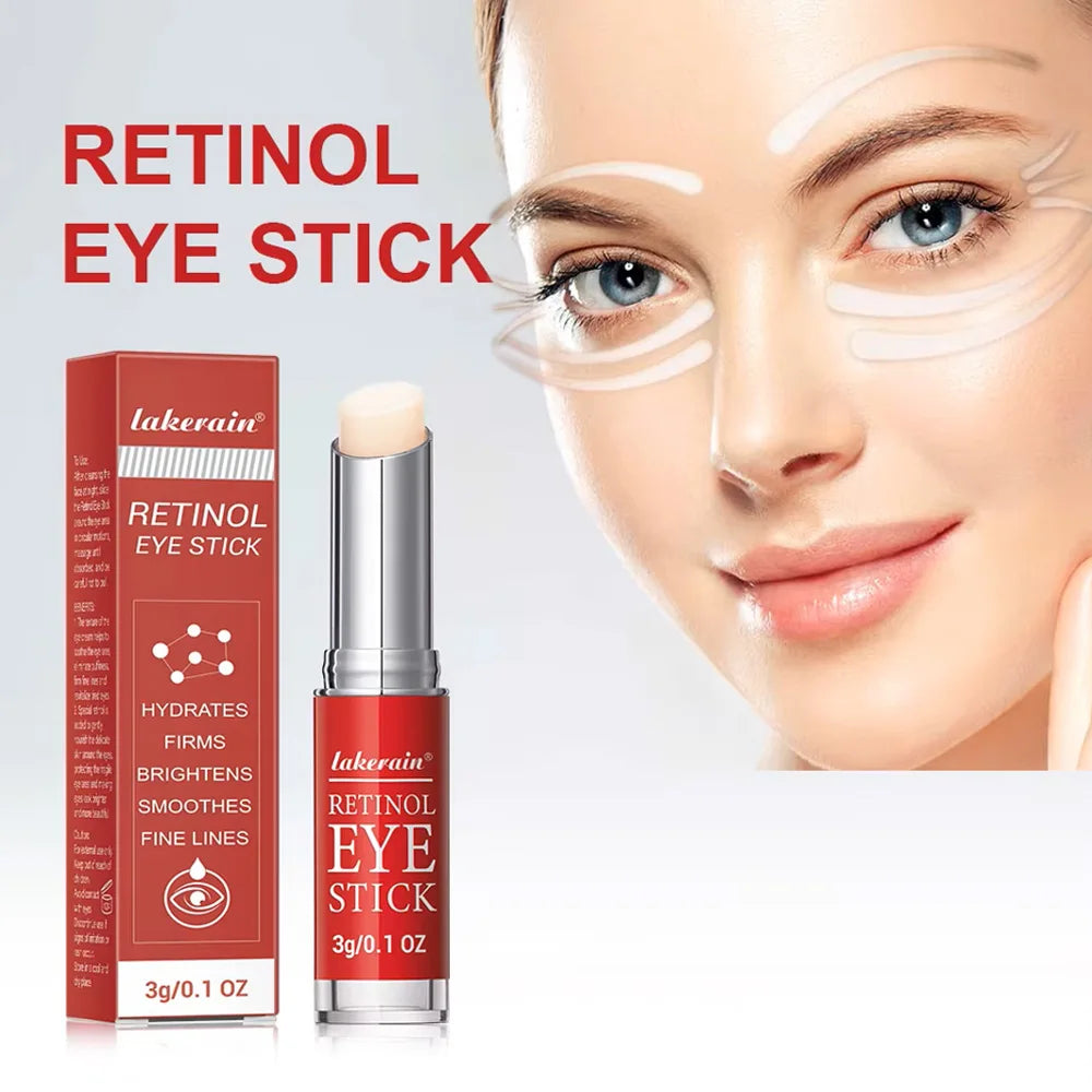 Retinol Eye Cream and eye stick, promotes hydration and firming, brightens skin, reduces fine lines.