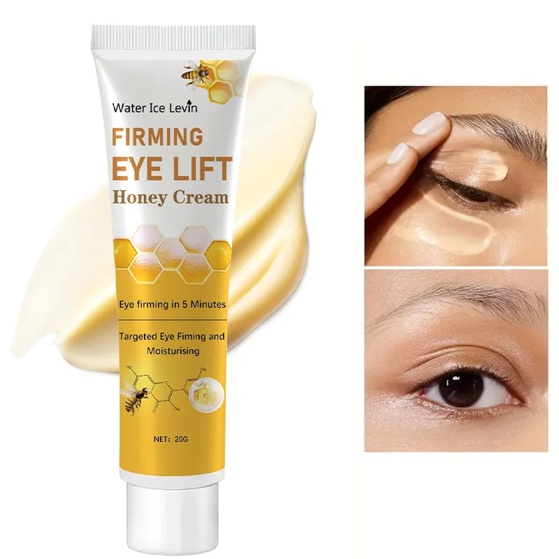 Honey Eye Cream for instant eye repair, firming, and moisturizing with natural honey extract.