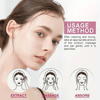 Garnier Pink Serum. visuals of how to use Garnier Pink Serum