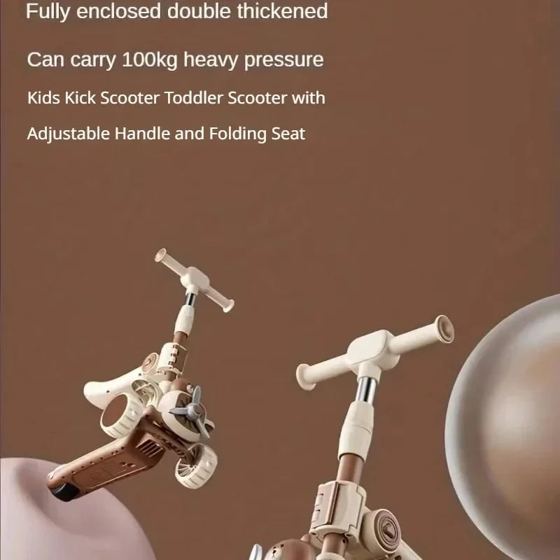 3-in-1 Kids Scooter with Handle