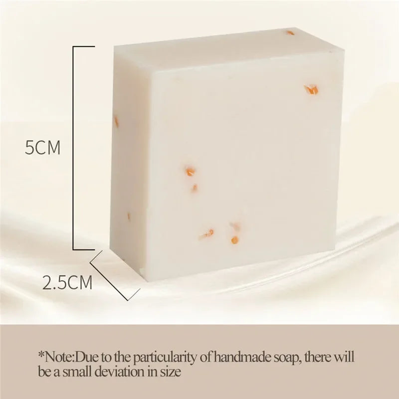 Visual of Rice Milk Soap, showcasing  bar length 