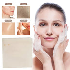 Visual guide for using Rice Milk Soap, showcasing steps for cleansing and addressing various skin troubles.