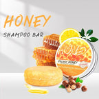 Natural Honey Shampoo bar in tin for dry, soft, and supple hair care. Plant-based & cruelty-free solution. Natural Honey Shampoo bar in tin for dry, soft, and supple hair care. Plant-based & cruelty-free solution.