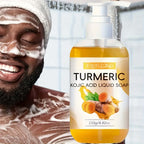 Turmeric Soap - Kojic Acid Liquid Soap with fresh fragrance, moisturizing, gentle cleaning, and rich foam for daily use.