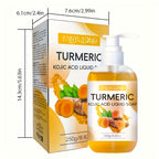 Turmeric Soap - Kojic Acid Liquid Soap with fresh fragrance, moisturizing, gentle cleaning, and rich foam for daily use.